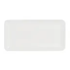 image of Steelite A900P215 - 12" x 6-1/4" Rectangular Platter, Vitrified China, Matte White - 1 Dozen