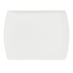 image of Steelite A900P251 Side Platter, 8" x 6" Rectangular Fully Vitrified China, Sedona White - 1 Dozen