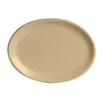 image of Steelite A921P129 - Oval China Platter 8" x 6", Fully Vitrified, Anfora Chena Sand Finish - 1 Dozen