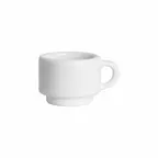 image of Steelite DCI127UW - White 3 oz Cup, 2-1/4" Dia x 1-3/4" H, Stackable Ceramic - 1 Dozen