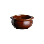 image of Steelite DCI12ALB Onion Soup Bowl, 7 Oz, 4-1/2" x 4" x 2" Ceramic Laredo Brown Oven Safe - 1 Dozen
