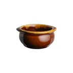 image of Steelite DCI12ALBD Onion Soup Bowl 7 Oz 4-1/2"x4"x2" Ceramic Oven/Microwave Safe Handle - 1 Dozen