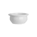 image of Steelite DCI12BUW - White Ceramic Soup Bowl, 10‑12 oz, 4‑1/4" Dia x 2" H, Handle Oven Safe - 1 Dozen