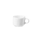 image of Steelite DCI137UW - White 8‑oz Cup, 3‑1/4" Dia x 2‑1/2" H, Ceramic, Oven/Microwave Safe - 1 Dozen