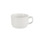 image of Steelite DCI148PW Latte Cup, 16 Oz (4-1/2" Dia. X 3" H) White Ceramic, Microwave Safe - 1 Dozen