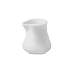 image of Steelite DCI200UW Creamer Pitcher, White Ceramic, 1-1/4 oz, 2.25" x 1.75" x 2.5", Oven Safe-1 Dozen