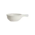 image of Steelite DCI26W - White Soup Bowl 13-18 oz 5-3/4" Dia 7-3/4" Handle x 2" H Oven Lead-Free - 1 Dozen