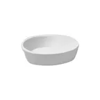image of Steelite DCI547UW - White Ceramic Dish, 8 oz, 6-1/8" L x 4-1/2" W x 1-1/4" H, Oven Safe - 1 Dozen