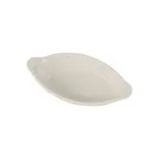 image of Steelite DCI628W - Ceramic Rarebit Dish 12oz 9-1/4" L x 4-7/8" W x 1-3/8" H White-Emb - 1 Dozen