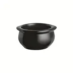 image of Steelite DCI746MB Bowl, 15 oz 4¾" Dia x 2⅝" H Black Ceramic Handle, Oven‑Microwave Safe - 1 Dozen