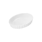 image of Steelite DCI835UW - White Oval Ceramic Ramekin 6 Oz 5-5/8"L x4"W x7/8"H Oven/MW SafeLeadFree-1 Dozen