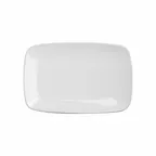 image of Steelite DCI896UW White Ceramic Platter 9-1/2" x 6-1/4" x 7/8" Vitrif Oven/Microwave Safe - 1 Dozen