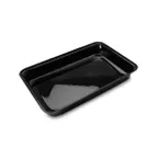 image of Steelite DFBRC151010 - 4 Qt Black Rectangular Acrylic Market Tray, 15" W x 10" D x 2" H, - 6/Case