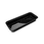 image of Steelite DFBRC15610 Market Tray, 2.5 Qt, 15" x 6½" x 2" Rectangular Acrylic, Black - 6/Case
