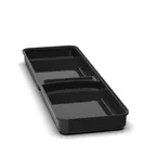image of Steelite DFBRC278D117S Market Tray, 26.75" x 8" x 2" Rectangular Black ABS Plastic Acrylic - 6/Case