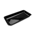 image of Steelite DFBRC301210 Rectangular Black Acrylic Bakery Display Tray 30" x 12" x 2" 2.75 Gal - 6/Case