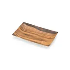 image of Steelite DFTRC106AC Rectangular Bakery Tray, 6" W x 1-1/8" H, Tan Melamine, 4"-10" Length - 6/Case
