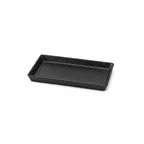 image of Steelite DFTRC106LT010 Bakery Tray, 10" W x 6" D x 1" H, Linen Black Melamine - 10/Case