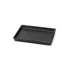 image of Steelite DFTRC108LT010 Bakery Display Tray, Rectangular 10"W x 8"D x 1"H Black Melamine - 10/Case