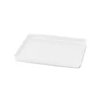 image of Steelite DFTRC1210LT020 Rectangular Bakery Display Tray, 12" W x 10" D x 1" H, White Melamine - 10/Case