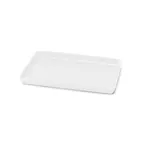 image of Steelite DFTRC128LT020 - Bakery Food Display Tray, 12" x 8" x 1" Rectangular Melamine White - 10/Case