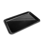 image of Steelite DFTRC151010 Bakery Tray, 15" W x 10" D x 1" H, Rectangular Black Acrylic, - 6/Case