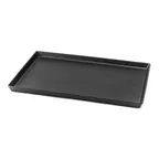 image of Steelite DFTRC1812LT010 Tray, Rectangular 18" x 12" x 1" Melamine Black Finish - 10/Case