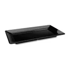 image of Steelite DFTRC2112AS010 Bakery Tray, Rectangular 21" x 12" x 1.5" Melamine Black Finish - 5/Case