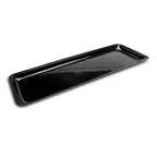 image of Steelite DFTRC301010 Bakery Display Tray, 30" x 10" x 1" Rectangular Black Acrylic Plastic - 6/Case