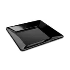 image of Steelite DFTSQ12AS010 12" x 12" x 1.5" Square Display Tray, Black Melamine - 10/Case
