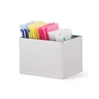 image of Steelite DW02113SS Sugar Packet Holder 2.5"W x 1.75"D x 2"H, 18/10 Stainless Steel DW Haber - 6/Case