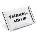 image of Steelite DW07372SS Card Holder Sign, 3.85"W x 2.35"D, 18/10 Stainless Steel, Haber Finish - 6/Case