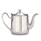 image of Steelite DW1216 16 oz Teapot, Lid, 7.0" W x 3.5" D x 5.0" H, 18/10 Stainless Steel DW Haber Finish