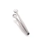 image of Steelite DW39468 Notched Serving Tongs, 8-9", 8.0"W x 2.25"D x 1.25"H, 18/10 Stainless Steel - 6/Case