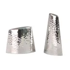 image of Steelite DW6011MSETSS Salt & Pepper Set, 18/10 Stainless Steel DW Haber Tear‑Drop Hammered - 6/Case