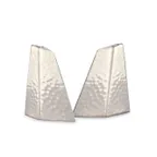 image of Steelite DW6012MSETSS Salt & Pepper Set, 18/10 Stainless Steel DW Haber Tear‑Drop Hammered, 6/Case