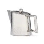 image of Steelite DW6116MSS Teapot, 16 oz, 6.25"W x 4.5"D x 4.75"H, 18/10 Stainless Steel, Hammered Finish