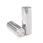 image of Steelite DW7011SS Salt & Pepper Set, 2 oz, 2.5"W x 1.25"D x 3.5"H, 18/10 Stainless Steel, 6/Case