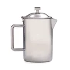 image of Steelite DW7120TQSS 18‑Ounce 18/10 Stainless Coffee Pot with Lid, 6.0"W x 4.0"D x 6.5"H