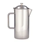 image of Steelite DW7155TQSS Coffee Pot 1.5-Qt 48 oz 7.25" W x 4.5" D x 10.0"H 18/10 Stainless Steel with Lid