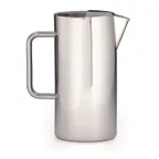 image of Steelite DW7555TQSS Water Pitcher, 1.5 Qt (32‑63 oz), 7½" W x 4½" D x 8½" H, 18/10 Steel Ice Guard