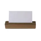 image of Steelite DWFB11523AG Large Menu Card Holder, 1" x 1" x 4.5" H, Ash Grey Wood, DW Haber, - 1 Dozen