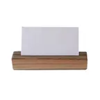 image of Steelite DWFB11523T Menu Card Holder, 1" x 1" x 4.5" H, Natural Teak Wood, - 1 Dozen