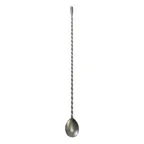 image of Steelite GWBS-T35V Teardrop Bar Spoon, 14" x 1.25" x 0.25" 18/10 Stainless Vintage Finish - 1 Dozen