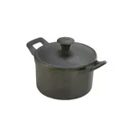 image of Steelite GWC106 Mini Casserole With Lid, 16 Oz, 6.125" x 4.25" x 3.875" Cast Iron - 6/Case