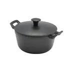 image of Steelite GWC137 Casserole Dish With Lid, 22 oz (7.25" x 5.38" x 4.25"), Cast Iron - 6/Case