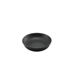 image of Steelite GWSCP20BKV 8" Round Coupe Plate, Black Finish, Stainless Steel, Dishwasher Safe - 1 Dozen