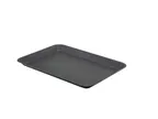 image of Steelite GWSST3121BKV - Rectangular Tray, 12.5" x 8.625" x 0.75", Black 18/0 Stainless Steel, 1 Dozen