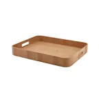 image of Steelite GWWVTB4536L Tray, Rectangular 18" x 14.125" Wood Veneer Black, Serving Tray - 4/Case