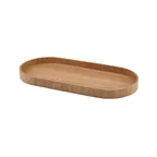 image of Steelite GWWVTV35L Oval Tray, Light Wood Veneer, 13.75" x 6.375" Tans Wood, Oval Shape - 6/Case